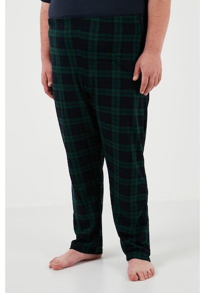 Buratti Pamuklu Regular Fit Büyük Beden Erkek Pijama Takımı 6572002B Lacivert