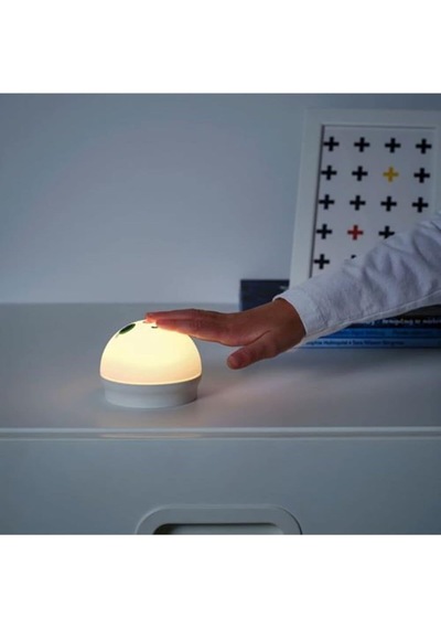 Ikea Kornsno Led Gece Lambası Beyaz Tavşan Pil Kumandalı 004.337.20 Sku: Smg8690010215727 10 Parça Siyah