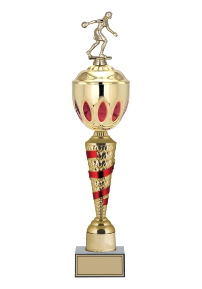Odak Kupa - Figürlü Kupalar - Bowling Kadın Figürlü Kupalar Fg-086 B - 59 Cm Altın - Beyaz