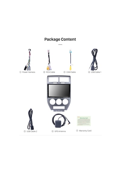 Jeep Compass 2007-2009 Multimedya Navigasyon Usb Kamera Carplayer