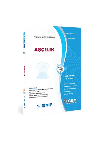 Aöf 1. Sınıf Aşçılık Güz-bahar Çözümlü Konu Soru Bankası