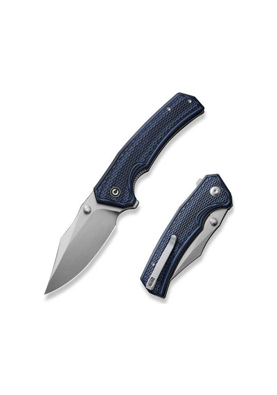 Civivi Vexillum Milled G10 Blue & Black Kamp Çakı Mavi