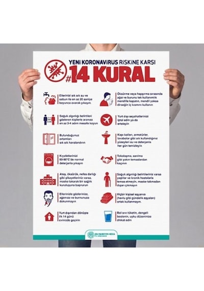 14 Kural Poster Baskı 50x70 Poster Baskı Diğer