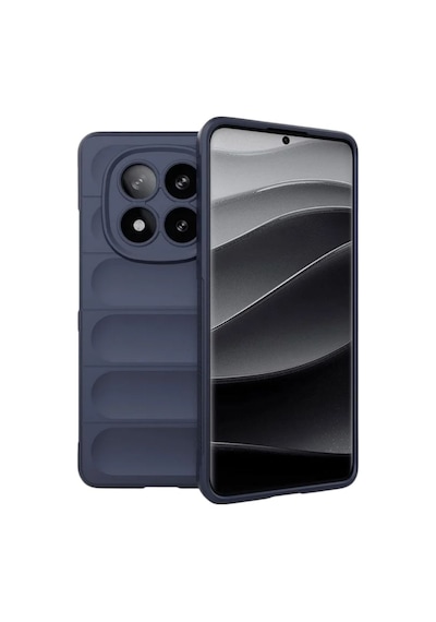 Redmi Note 14 Pro 5G Uyumlu Silikon Kılıf - Kamera Korumalı Esnek Airbag Kapak - Lacivert