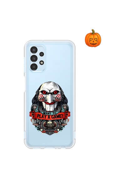 Dali Design Samsung Galaxy A13 Uyumlu Şeffaf Kılıf Horror 7 Tasarımlı