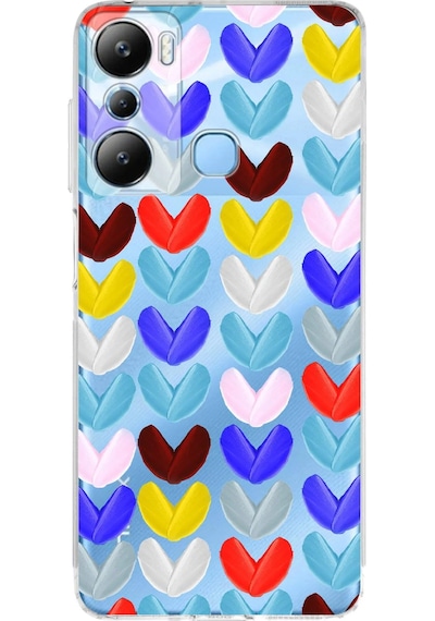 İnfinix Hot 20i İle Uyumlu Water Color 1 Kamera Korumalı Şeffaf Kılıf Şeffaf