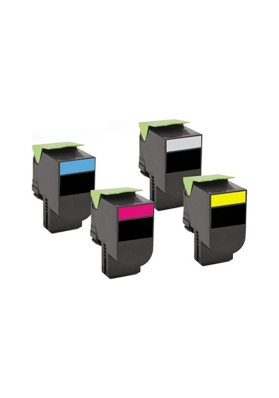 Web Toner Wt-cs310-set, Lexmark 70c8hk0,cs310,410,510 Cx410,510 15k 4 Renk Cmyk Yüksek Kapasite Uyumlu Toner