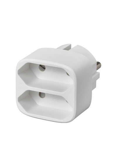 Ikea Koppla 2'li Priz Çoğaltıcı, Beyaz, Topraksız Diğer