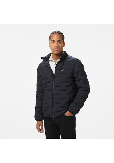 Nautica Erkek Siyah Standart Fit Dik Yaka Mont Kapitone J55002t Siyah