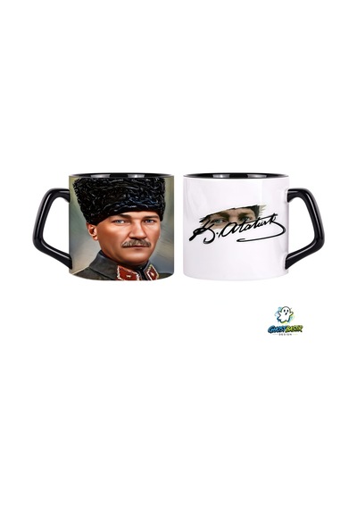 Atatürk Kupa Bardak Tek Adet 0621 Çok Renkli