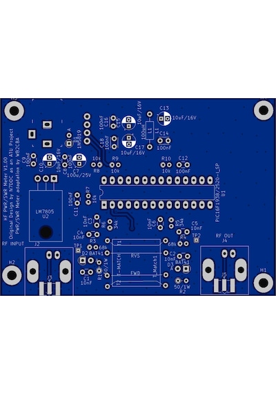 Swr-Watt Metre Qrp Power Swr Meter Frankenmeter Hf Devre Kartı