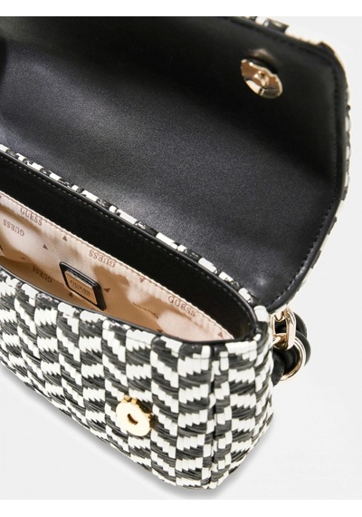 Guess Tessi Kapaklı Kadın Siyah Omuz Çantası Hwwg7691190-bml
