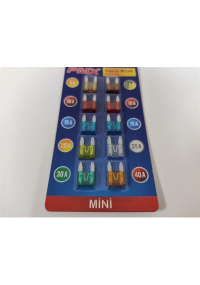 Pmx Mini Yassı Bıçak Sigorta 10.Lu Paket 1393