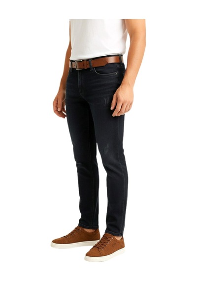 Erkek Silim Fit Jeans Tırnak Eskitme Model Pantolon 311 Bgl-st04975 Antrasit