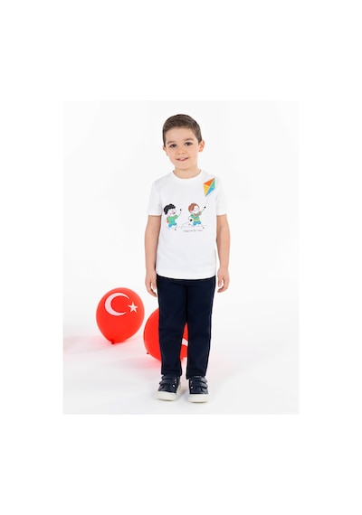 Civil Boys Erkek Çocuk Tişört 3-7 Yaş Beyaz