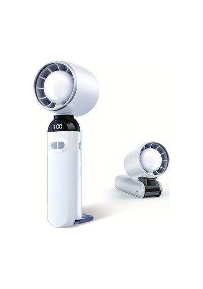 Şarjlı El Fanı 12000rpm 0-120 Hız Ayarı Masaüstü Vantilatör Mini Fan
