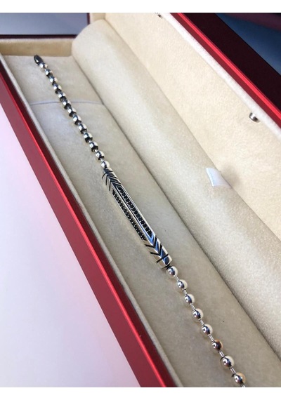 Top Zincirli Omega Model 4 Gümüş Işıklı Kutuda Sevgiliye Eşe Babaya Hediye Bileklik