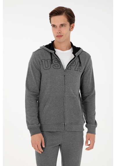 U.s. Polo Assn. Erkek Antrasit Melanj Sweatshirt 50295172-vr081 Antrasit Melanj