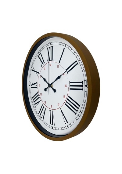 Kahverengi 36 Cm Standart Duvar Saati Çok Renkli