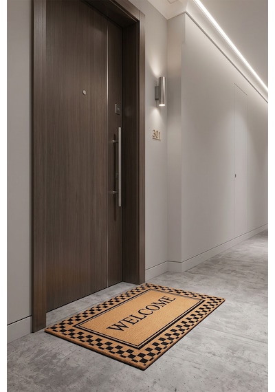 Villadia Home Textile Kapı Önü Paspası Kaymaz Taban Dekoratif Paspas Ev Giriş Antre İç Ve Dış Mekan Paspası 45x70 Cm 20ypycoco