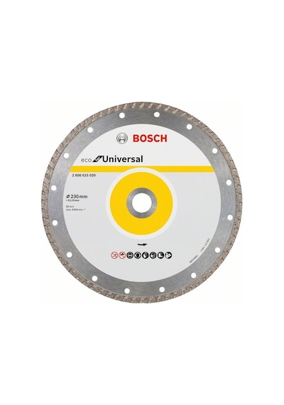 Bosch 9+1 Eco For Universal 230 mm Turbo Kesici Disk - 2608615048