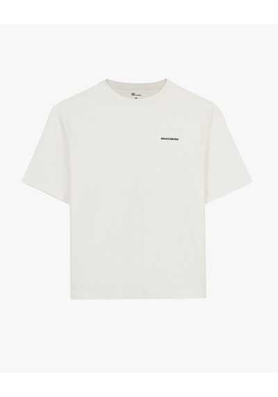 Skechers M Oversize Essential Heavy T-shirt Erkek Beyaz S2620191-3855
