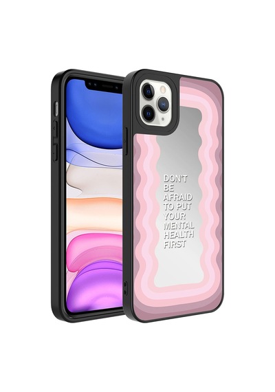 Apple Uyumlu iPhone 11 Pro Kılıf Aynalı Desenli Kamera Korumalı Parlak Zore Mirror Kılıf