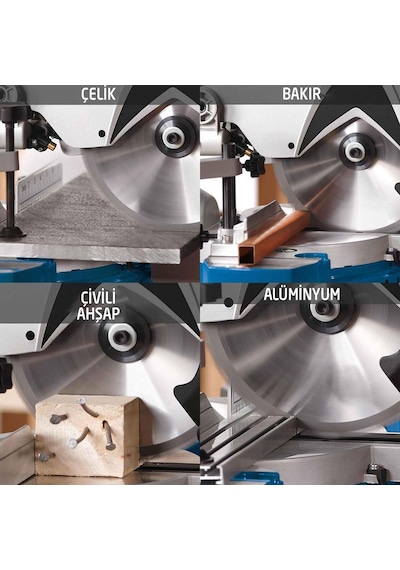 Scheppach HM90MP 1700 W 216 MM Multi Kesim Gönye Kesme Daire Testere