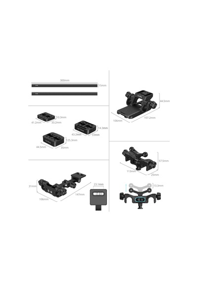 Smallrig 4722 Yaban Hayatı Fotoğrafçılığı Seti Dokun Ve Git Plakası S Siyah