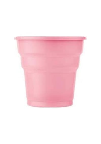 Roll-up Plastik Pembe Partı Bardak 25'li