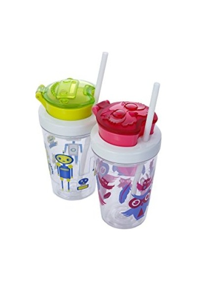 Sızdırmaz Tritan Bardak 350 Ml, Pembe Açık Ahşap