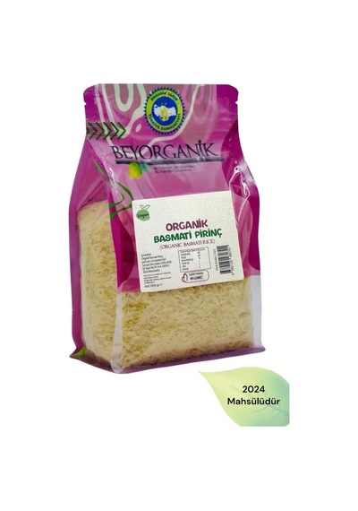 Bey Organik Basmati Pirinç 1000 G Pestisit Ve Aflatoksin Analizli