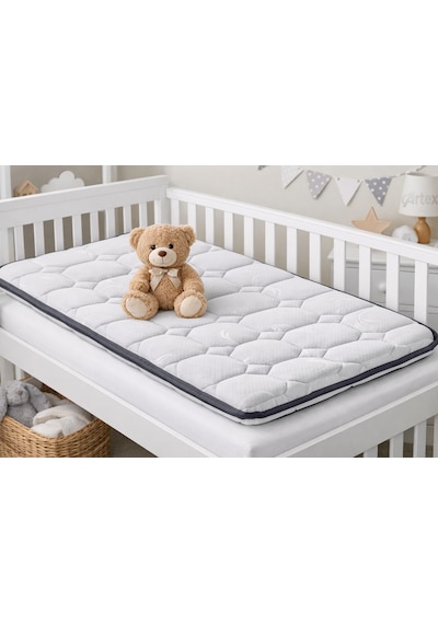 5cm Sade Süngerli Bebek Çocuk Beşik Yatağı 60x120 Park Yatak Oyun Parkı Yatağı 60 x 120 CM
