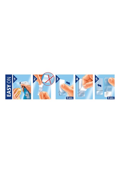 Tesa Powerstrips Şeffaf Askı, Beyaz Diğer