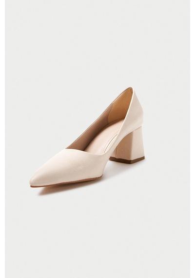 Mubiano Mbzfr600-bj Kadın Blok Topuklu 6 Cm Sivri Burun Bej Stiletto & Topuklu Ayakkabı Bej