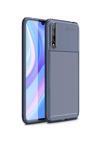 Huawei P Smart S (Y8P) Kilif Karbon Silikon Case 406653312