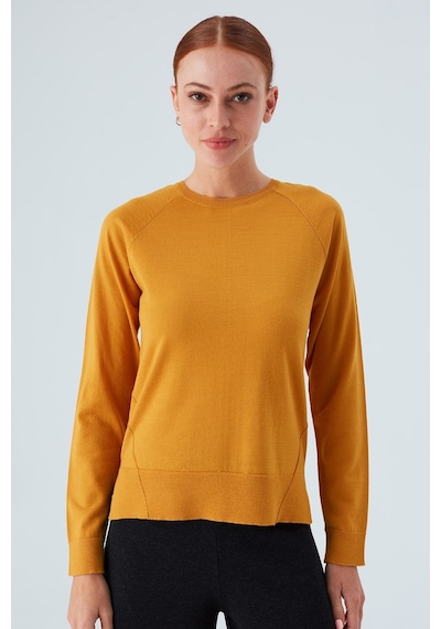 Peraluna Vanessa Pullover Merino Yünlü Yanları Yırtmaçlı Ince Kadın Triko Kazak Sarı-sarı Sarı Peraluna Vanessa Pullover Merino Yünlü Yanları Yırtmaçlı Ince Kadın Triko Kazak Sarı-sarı Sarı