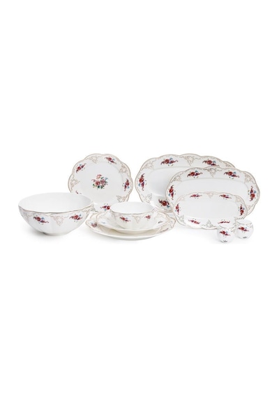 Maxx Doria Garden Collection Florin 12 Kişilik 58 Parça Yemek Takımı Pa2124 Beyaz