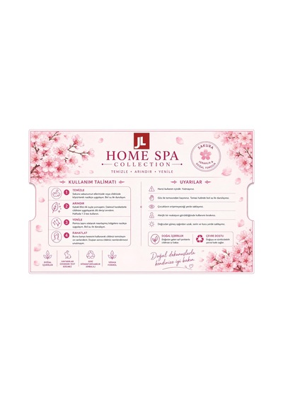 Natural Care Sakura Çiçeği Sabun Hediyeli 4 Parçalı Doğal Cilt Bakım Seti, Kabak Lifi, Pomza Taşı, Bursa Kesesi, Kurutulmuş Gül Yaprağı Sakura Çiçeği