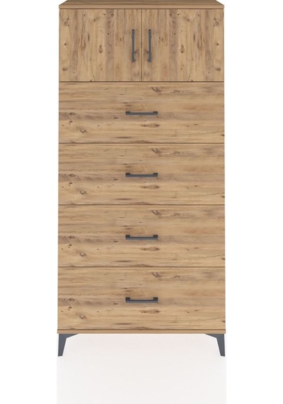 Arges Dolap Tek Raflı 4 Çekmeceli 2 Kapaklı 88x30x182 Çam-çam Çam Arges Dolap Tek Raflı 4 Çekmeceli 2 Kapaklı 88x30x182 Çam-çam Çam