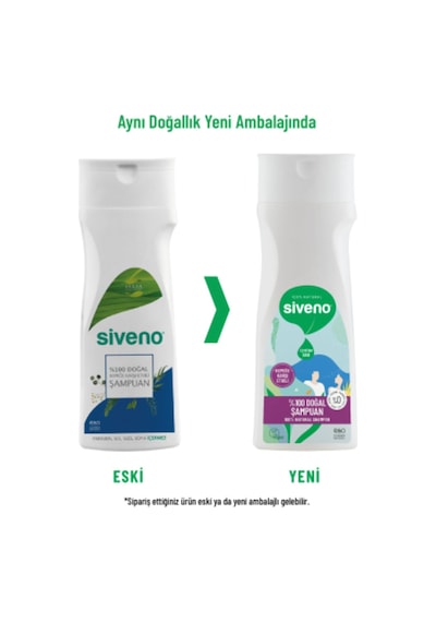 Siveno %100 Doğal Kepeğe Karşı Etkili Şampuan Günlük Bakım Yağlı Saçlar Çay Ağacı Keklik Üzümü Vegan 300 ML