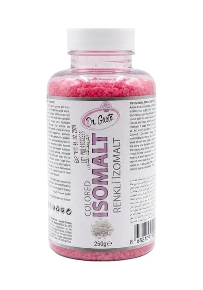 Renkli İzomalt Isomalt Pembe 250 Gr Şeker Sanatı Ve Pasta Dekorasyon İçin