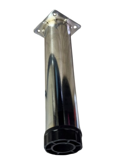 Cateksss Tablalı Ayarlı Metal Dolap Tezgah Baza Koltuk Kanepe Ayağı Krom Çap:42 Mm 20 Cm - 2 Li Paket