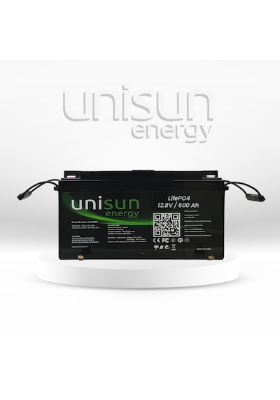 Unisun 12,8v 600ah Lifepo4 Batarya + Ekran + Bluetooth