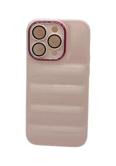 Pointtech Apple Uyumlu iPhone 11 Pro Puffer Silikon Kılıf Kamera Koruma Lens Korumalı Parlak Telefon Kılıfı