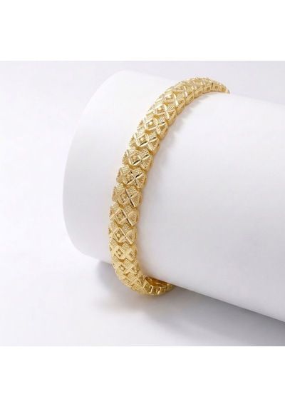 Premium Şık Ve Parlak Infinity 24k Gold Kaplama 8 Mm Kadın Bijuteri Bileklik 3183kbv5d8 - 18cm Altın