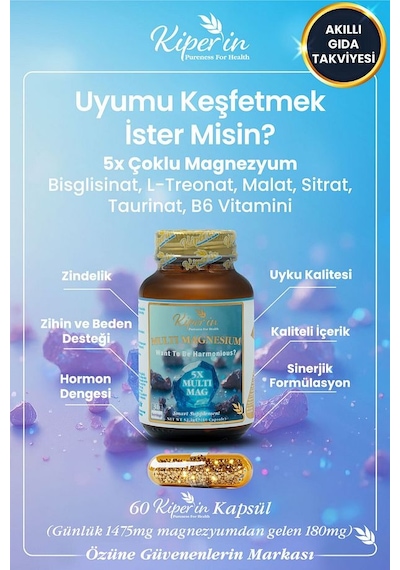 Kiperin 5x Multi Magnezyum 60 Kapsül