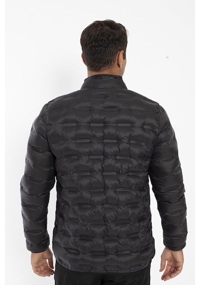 Crozwise Erkek Dolumlu Kışlık Spor Outdoor Mont Siyah