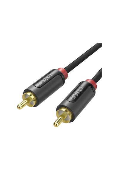Qgeem Qg-au11 Rca Aux Audio Kablo 1.83m Siyah