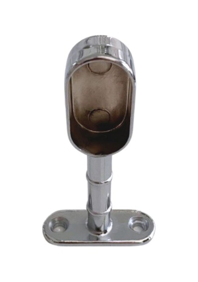 Oval Ayaklı Kapalı Askı Borusu Flanşı Mobilya Oval Boru Flanşı 8 Adet İç Ölçüleri En:15mm Boy:25mm